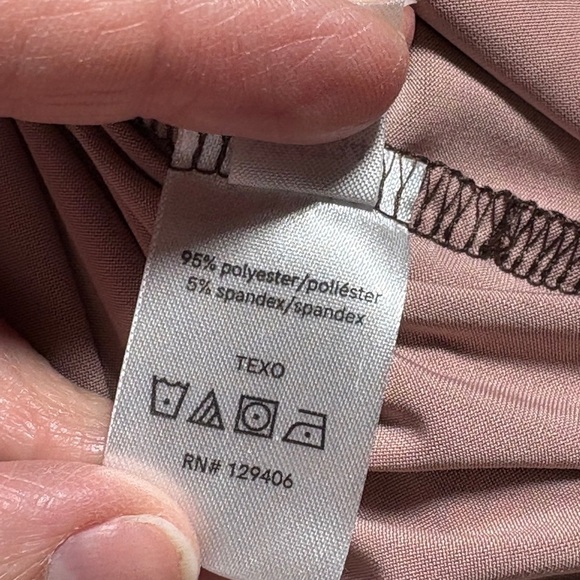 Venus Draped Pink/Gray Long Sleeve Ombre Blouse M - Picture 6 of 9